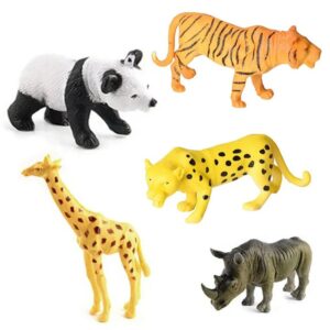 Wild animal toy set – all 6 figures together