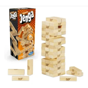 Wooden Jenga blocks – portable travel game for children