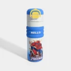 Light Green Frozen Water Bottle with Sipper and Open Lid