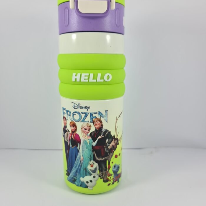 Character Water Bottles with Keychain Grip for School