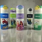 Blue Spider-Man Dual Drinking Water Bottle for Kids