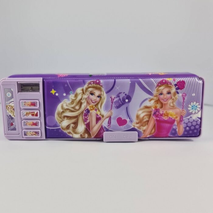 Colorful Button Pencil Boxes for Boys and Girls