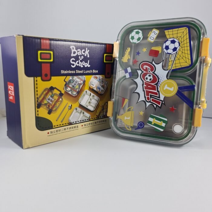 Cute Kids Lunch Box with Two Compartments for School Lunch