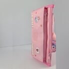 Purple and yellow KUKURO pouch with soft design