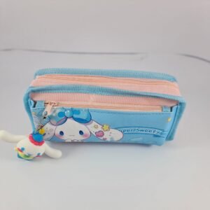 Cute cartoon stationery pouch with double zip