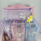 Cute Unicorn Print Pouch for Stationery and Makeup
