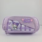 Purple Kuromi Print Large Stationery Pouch