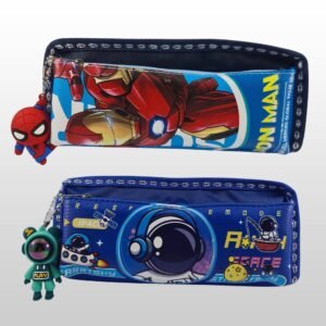 Stylish pencil pouch for kids with superhero print