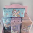 Purple Opaque Unicorn Zipper Pouch for Kids