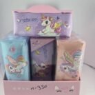 Unicorn Keychain Attached to Opaque Pouch