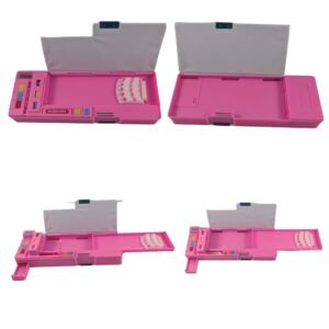 Kuromi double-sided button pencil box for kids – A-8812