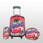 Back-to-School Kids 3PC Trolley Bag Set GX301 – Superhero & Cartoon Character Designs