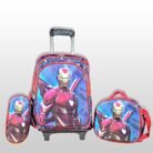 Back-to-School Kids 3PC Trolley Bag Set GX301 – Superhero & Cartoon Character Designs