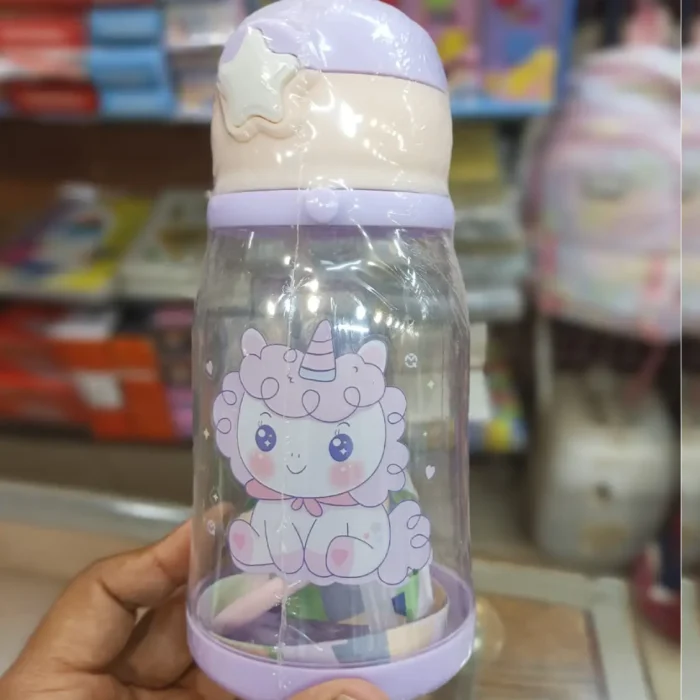 Kids cartoon sipper bottles – safe and easy grip design