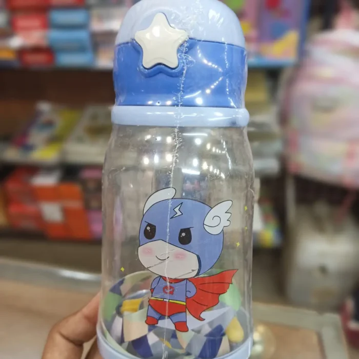 Unicorn and panda design rubber bottle for preschool kids