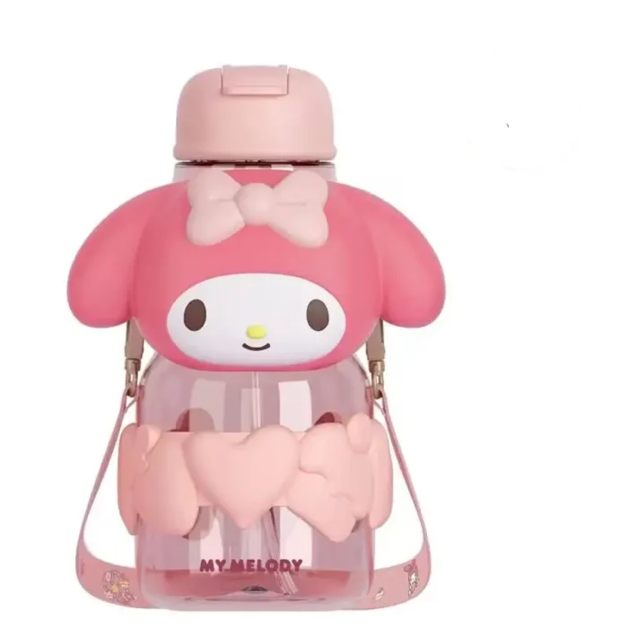 Kuromi & My Melody Cartoon Water Cup with Straw