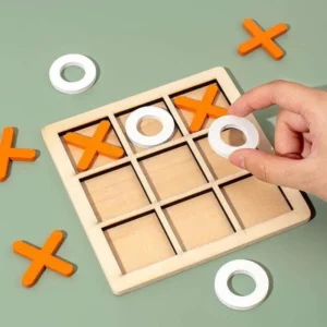 Wooden Tic Tac Toe XO Game by Colourful Minds
